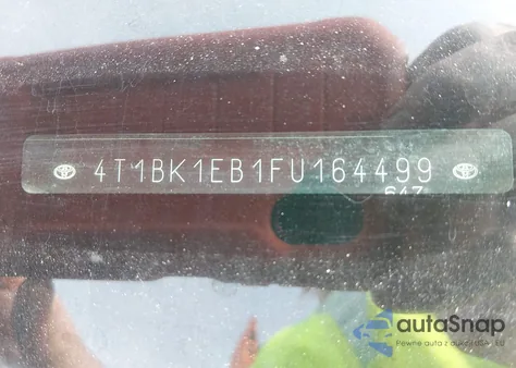 2015 Toyota Avalon Xle z USA, uszkodzony, nr VIN 4T1BK1EB1FU164499